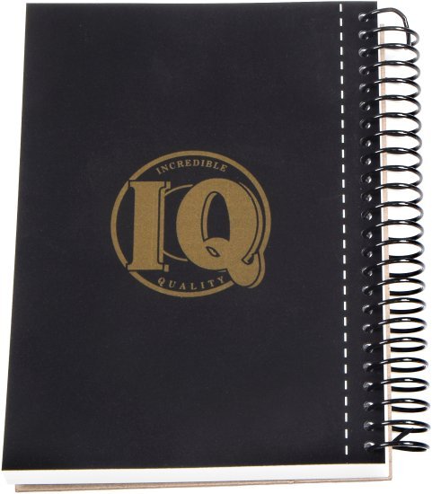 ספר סקיצות A5 כריכה PP ספירלה צדדית מבית IQ - צבע שחור