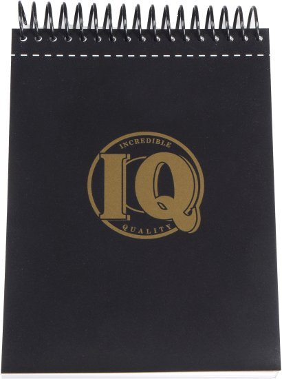 ספר סקיצות A5 כריכה PP ספירלה עליונה מבית IQ - צבע שחור