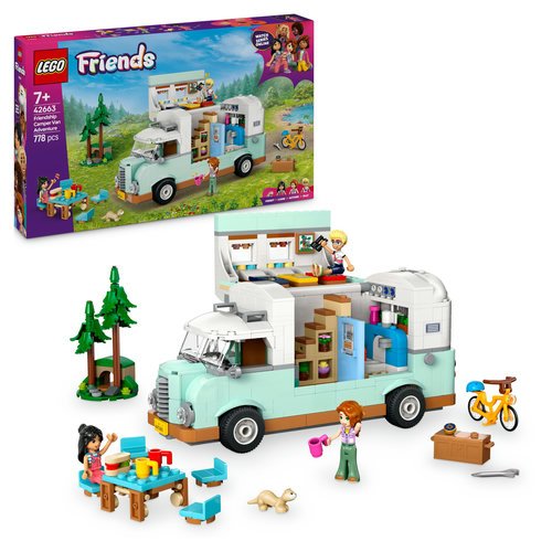 הרפתקה של חברים בקרוואן טיולים LEGO Friends 42663