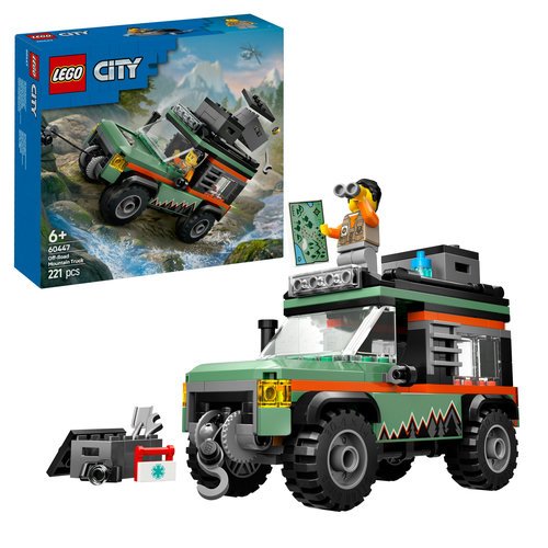 משאית רכב שטח 4x4 לנסיעה בהרים LEGO City 60447
