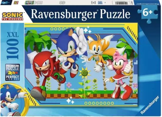 פאזל 100 חלקים מבית Ravensburger - סוניק הקיפוד