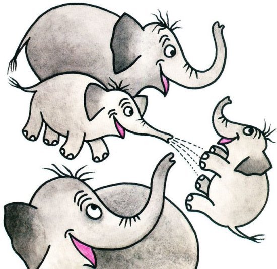 הפיל שרצה להיות הכי מאת פאול קור - דפי קרטון קשיחים