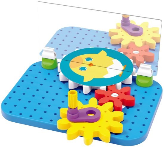 צעצוע גלגלי שיניים מירורלו 18 חלקים מבית Quercetti