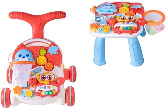 הליכון ושולחן פעילות 2 ב 1 דובר עברית מבית Spark Toys