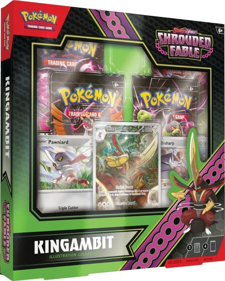 קלפי אספנות פוקימון Pokemon TCG: Scarlet and Violet Shrouded Fable Kingambit Illustration Collection