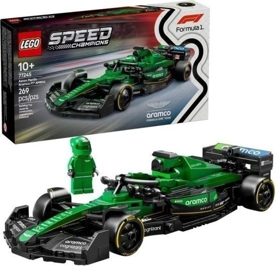 מכונית מרוץ LEGO Speed Champions 77245 Aston Martin Aramco F1 AMR24