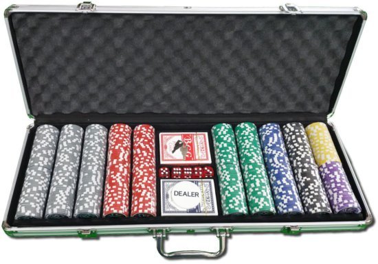 מזוודת פוקר מקצועית 500 ז'יטונים 13.5 גרם Hot Hand