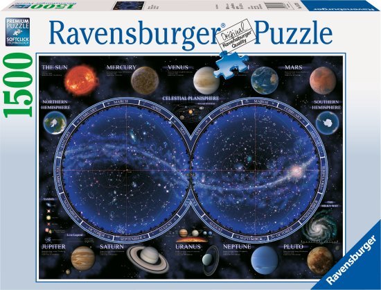 פאזל 1500 חלקים מבית Ravensburger - מפת הכוכבים