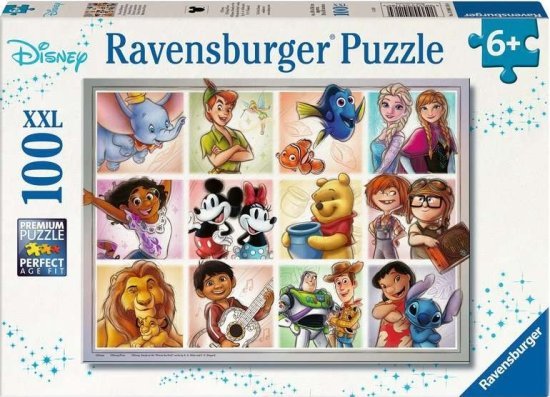 פאזל 100 חלקים XXL מבית Ravensburger - דמויות דיסני
