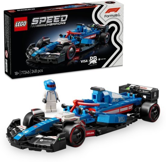 מכונית מרוץ LEGO Speed Champions 77246 Visa Cash App RB VCARB 01 F1