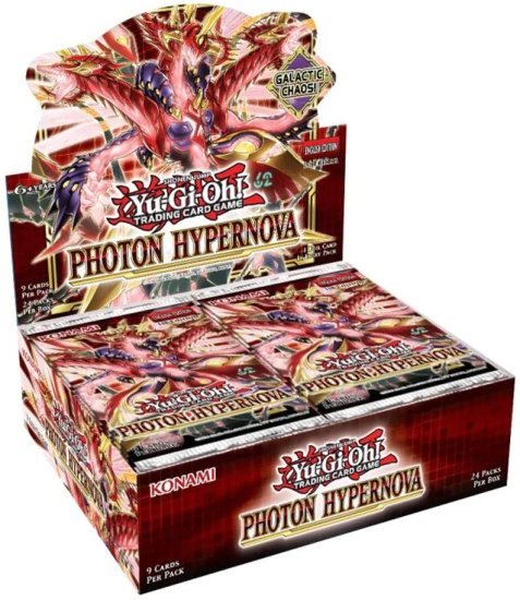 קלפי אספנות יו-גי-הו! Yu-Gi-Oh! TCG: Photon Hypernova Booster Box - מארז 24 חפיסות (9 קלפים בחפיסה)