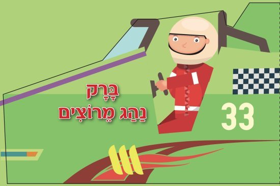 ספר ילדים עם גלגלים - ברק נהג מרוצים
