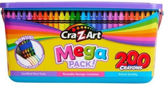 חבילת ענק 200 צבעי קריון מבית CrazArt