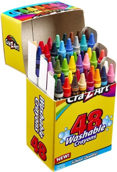 חבילת 48 צבעי קריון רחיצים מבית CrazArt