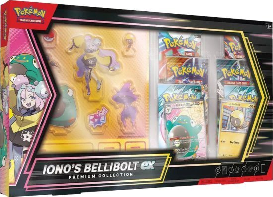 קלפי אספנות פוקימון Pokemon TCG Scarlet & Violet Ionos Bellibolt ex Premium Collection Box
