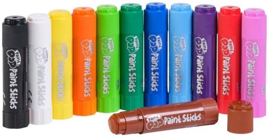 12 צבעי סטיק פופ מבית Paint Pop