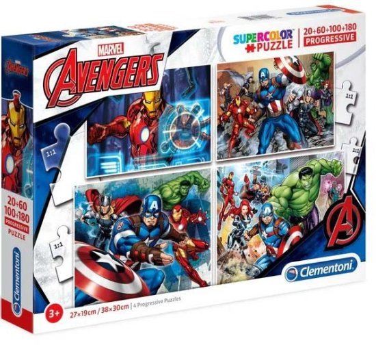 4 ב-1 פאזלים צבעוניים מבית Clementoni - הנוקמים