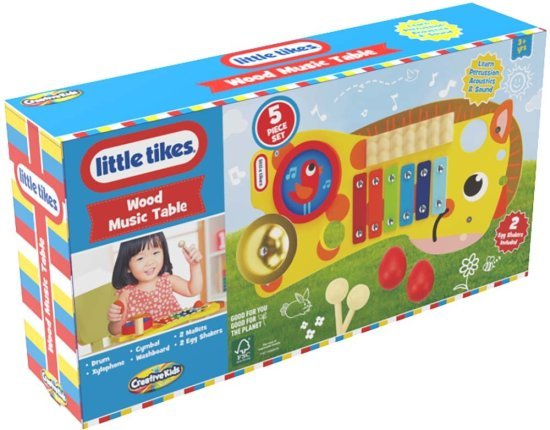 שולחן מוסיקלי מעץ מבית Little Tikes