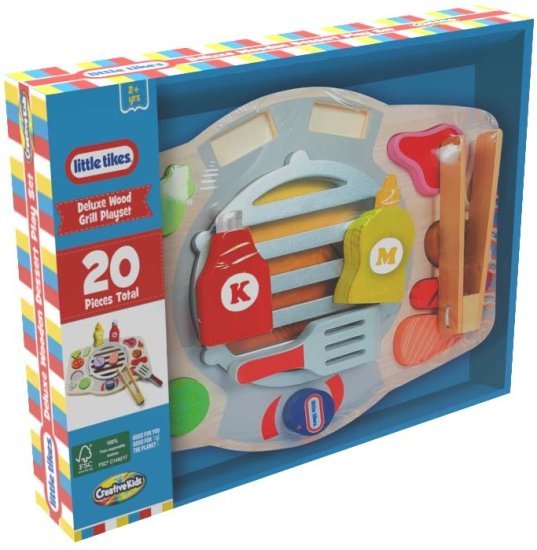 סט משחק אוכל מעץ מבית Little Tikes - גריל על האש