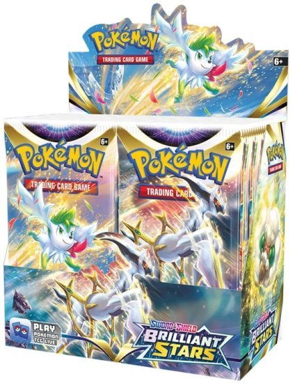 קלפי אספנות פוקימון Pokemon TCG Sword and Shield - Brilliant Stars Booster Box - מארז 36 חפיסות