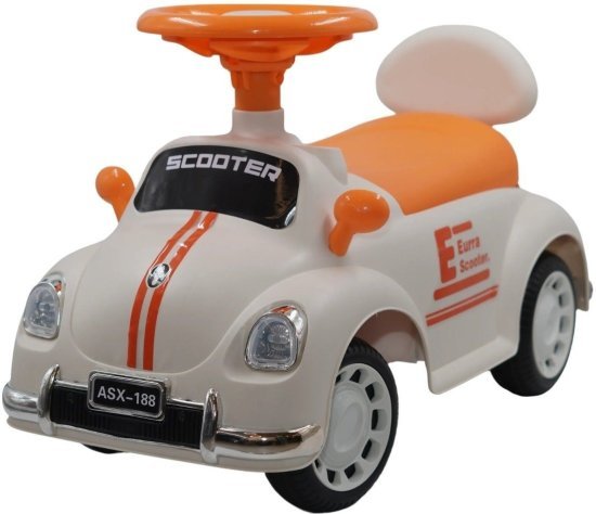 בימבה וינטאג' עם צלילים ואורות מבית Simplybibo - צבע כתום / לבן