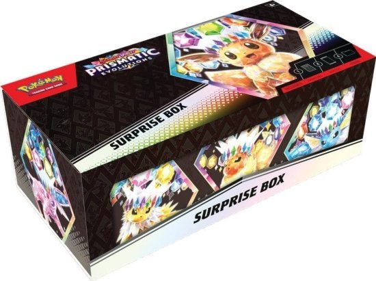 מארז קלפי אספנות פוקימון Pokemon TCG: Scarlet & Violet Prismatic Evolutions Surprise Box