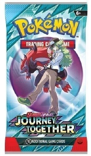 קלפי אספנות פוקימון Pokemon TCG Scarlet & Violet Journey Together Booster Pack - עשרה קלפים בחפיסה