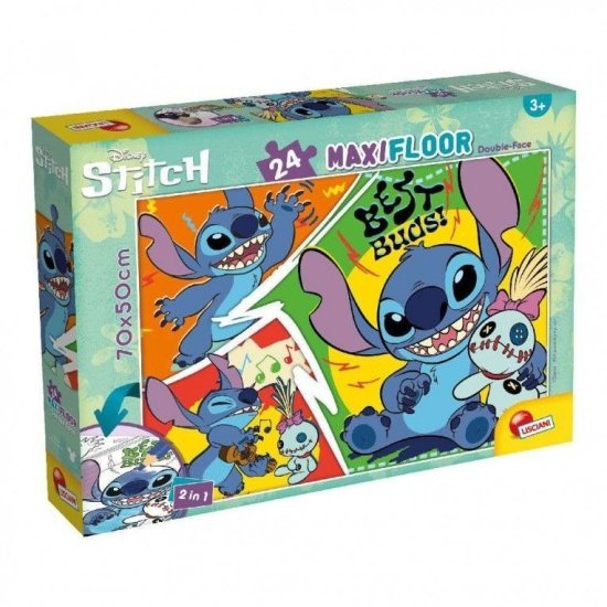 פאזל רצפה 24 חלקים 2 ב-1 מבית Lisciani - סטיץ'