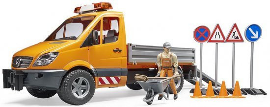 רכב MB ספרינטר עם מנוף עבודה מבית Bruder