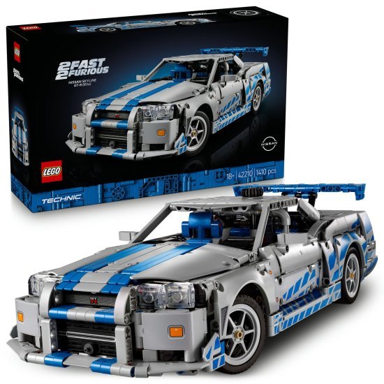 מכונית LEGO Technic 42210 2 Fast 2 Furious Nissan Skyline GT-R (R34)