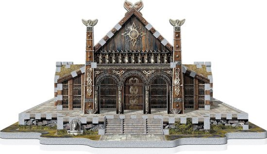 פאזל תלת מימדי 445 חלקים מבית Wrebbit - האולם המוזהב - שר הטבעות