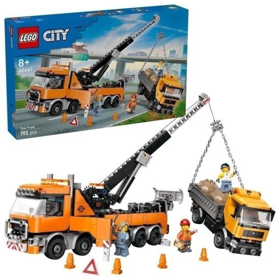 משאית גרר עם מנוף לחילוץ רכבים כבדים LEGO City 60467