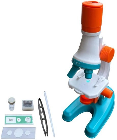 ערכת מיקרוסקופ מגדיל פי 100 עם תאורה מבית Kon-Tiki