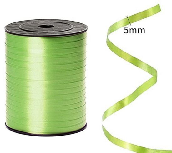 סרט קשירה לעטיפת מתנות באורך 500 מטר עובי 5 מ''מ מבית Chikamasa - צבע ירוק