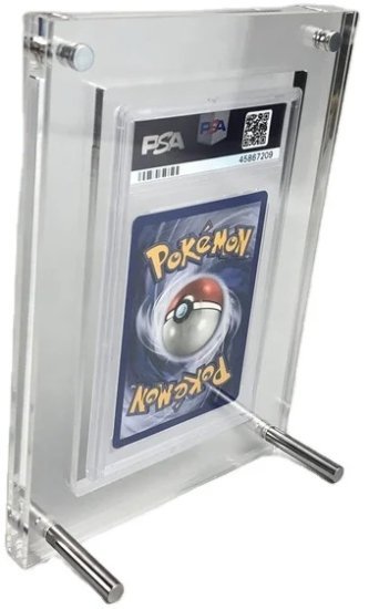 מגן + מעמד תצוגה לחפיסות בוסטר / סינגלים / מדורגים (קלפים סטנדרטיים) עם ברגים ICO - TCG