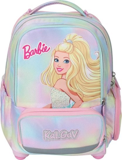 תיק גב אורתופדי לילדים דגם X-Fix מבית Kal Gav - צבע ורוד, עיצוב ברבי