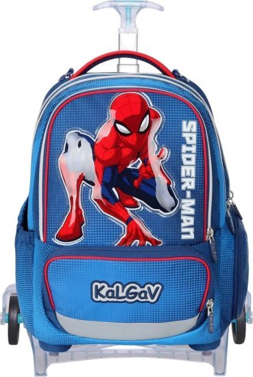 המארז המושלם לכיתה א' דגם X-Fix טרולי מבית Kal Gav - צבע כחול כהה, עיצוב ספיידרמן