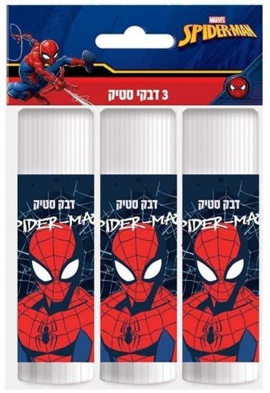 שלישיית דבק סטיק 15 גרם Palphot - ספיידרמן