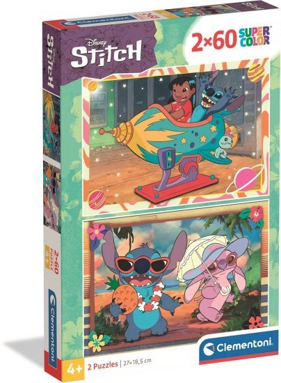 זוג פאזלי 2x60 חלקים מבית Clementoni - סטיץ'