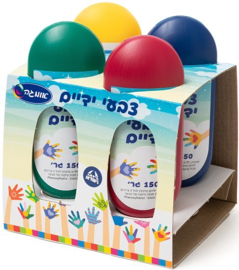 מארז צבעי ידיים 4 צבעים Omega