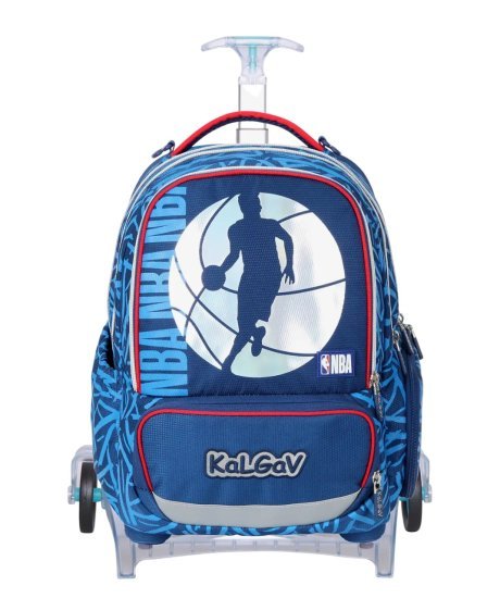 המארז המושלם לכיתה א' דגם X-Fix טרולי מבית Kal Gav - צבע כחול כהה, עיצוב NBA