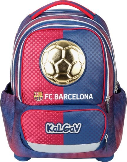 תיק גב טרולי אורתופדי לילדים דגם iTrolley מבית Kal Gav - צבע כחול כהה, עיצוב ברצלונה