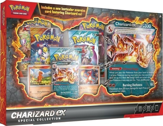 קלפי אספנות פוקימון - Pokemon TCG: Charizard ex Special Collection