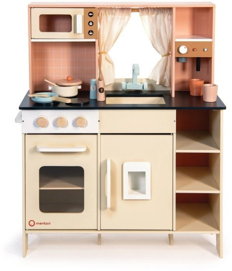 מטבח עץ לילדים 77X32X91 ס''מ Mentari - צבע קרם