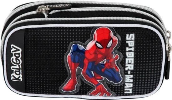 קלמר מתרחב מבית Kal Gav - צבע שחור, עיצוב ספיידרמן