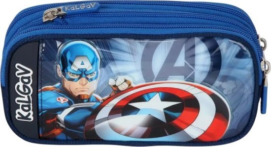 קלמר מתרחב מבית Kal Gav - צבע כחול נייבי, עיצוב קפטן אמריקה