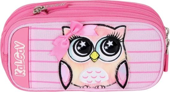 קלמר מתרחב מבית Kal Gav - צבע ורוד, עיצוב ינשוף