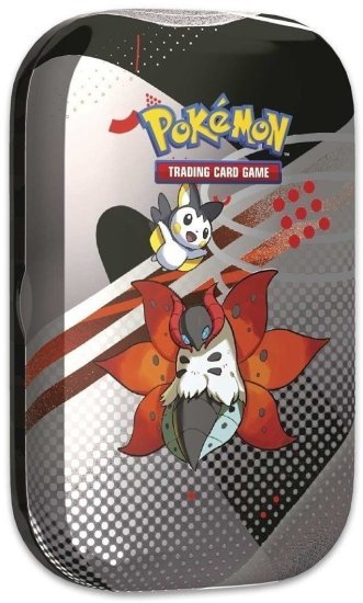 קלפי אספנות פוקימון Volcarona + Emolga - Pokemon TCG Scarlet & Violet: Black Bolt & White Flare Unova Mini Tin
