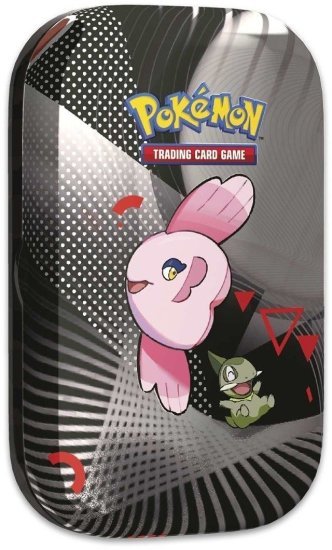 קלפי אספנות פוקימון Alomomola + Axew - Pokemon TCG Scarlet & Violet: Black Bolt & White Flare Unova Mini Tin