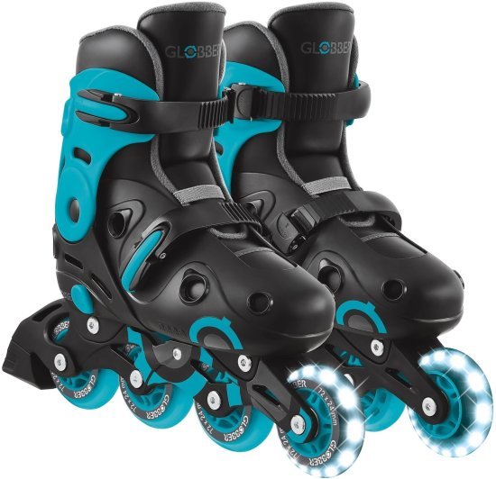 רולרבליידס עם אורות Globber Go Skates Lights - צבע אקווה - מידה 34-37